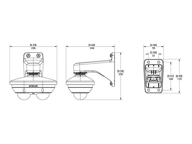 Avigilon 8MP Indoor Dome-Kamera – Hohe Auflösung, integriertes Mikrofon