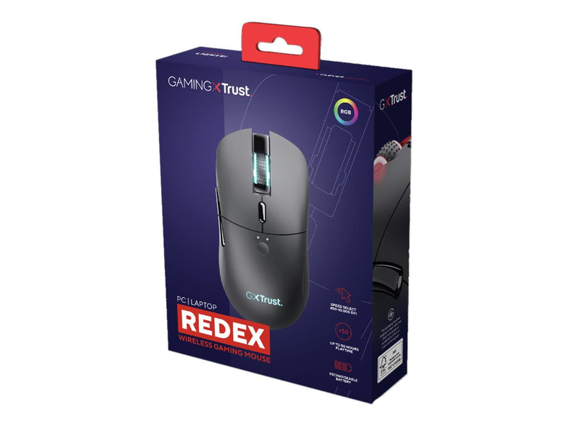 TRUST GXT 980 Redex Maus – Kabellos, 6 Tasten