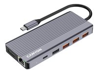 Canyon USB-C 13-in-1 Hub – 4K Video, Gigabit Ethernet