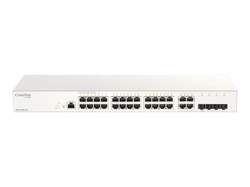 D-Link 28-Port Gigabit Switch – Cloud-Management, leise ohne Lüfter