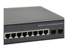 LevelOne Netzwerk-Switch – 8 PoE-Ports, 70 W Leistung