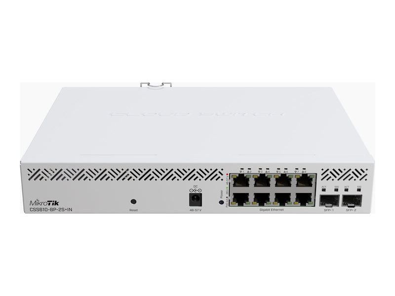 Mikrotik 8-Port Switch – PoE+ Unterstützung, 2 SFP+ für schnelles Netzwerk