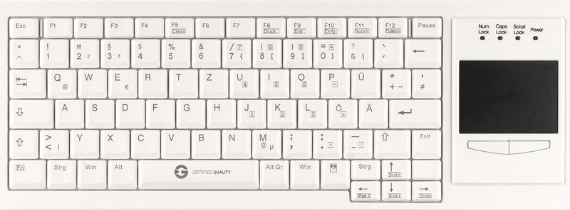 GETT Kabellose Tastatur – Mit Touchpad, Deutsches Layout