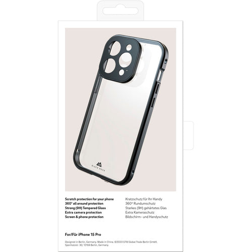 BLACK ROCK 360° Glass Cover – Rundumschutz für iPhone 15 Pro