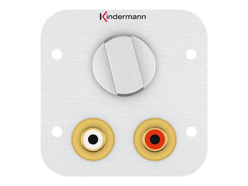 Kindermann Anschlussblende – RCA-Anschlüsse, Lautstärkeregler