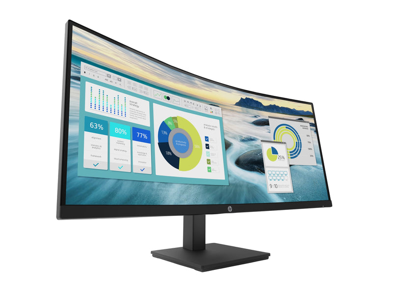 HP LED-Monitor – Gebogenes 34" Display mit Lautsprechern