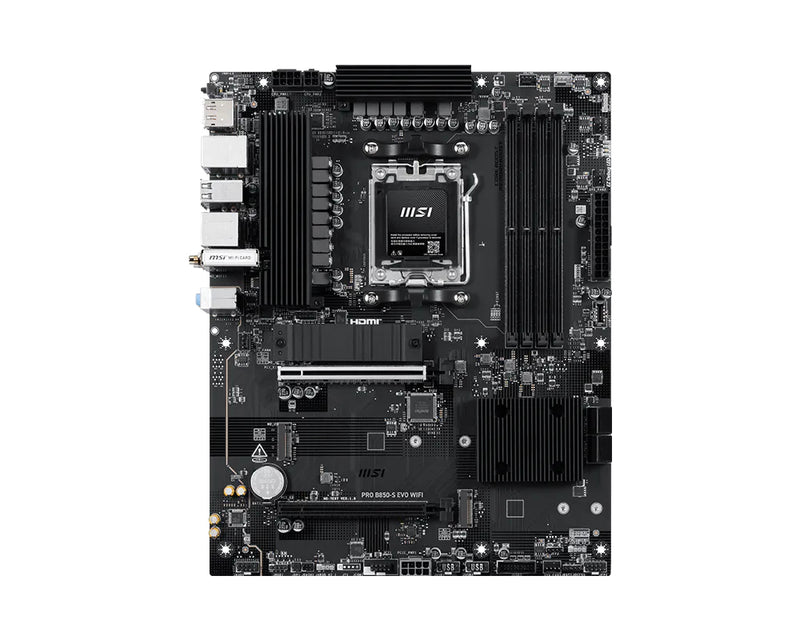 MSI Mainboard PRO B850-S EVO – WLAN, ideal für Büro-PCs