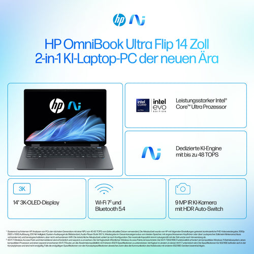 HP 14" Ultra-Laptop – 16 GB RAM, 2 TB Speicher