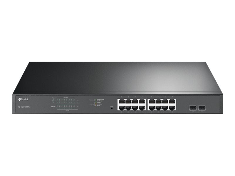TP-LINK JetStream Switch – 16 PoE+ Ports, Rack-montierbar