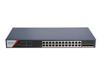 Hikvision Managed Switch – 24 PoE-Anschlüsse, Gigabit Ethernet