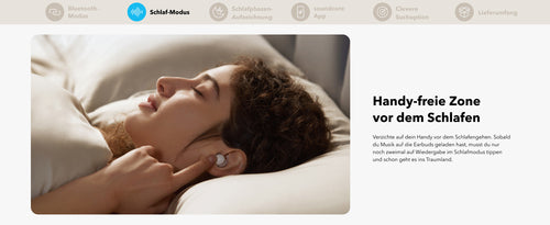 Soundcore Sleep A20 Kopfhörer – Bluetooth, Geräuschisolierung