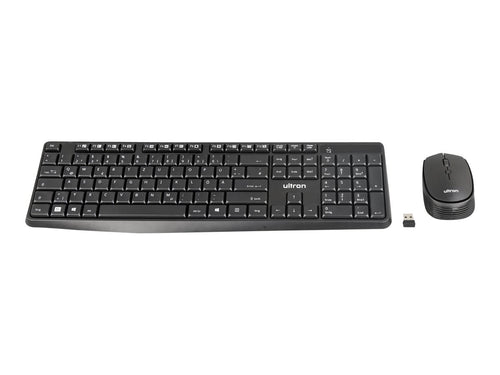 ULTRON Kabelloses Tastatur-Maus-Set – Einfaches Arbeiten, Deutsch Layout