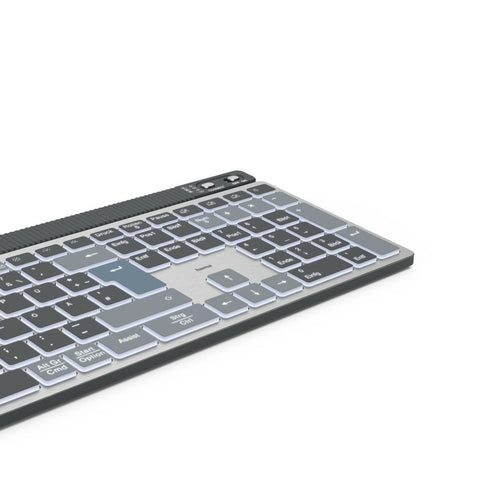 HAMA Kabellose Multi-Device-Tastatur – Beleuchtet, QWERTZ-Layout