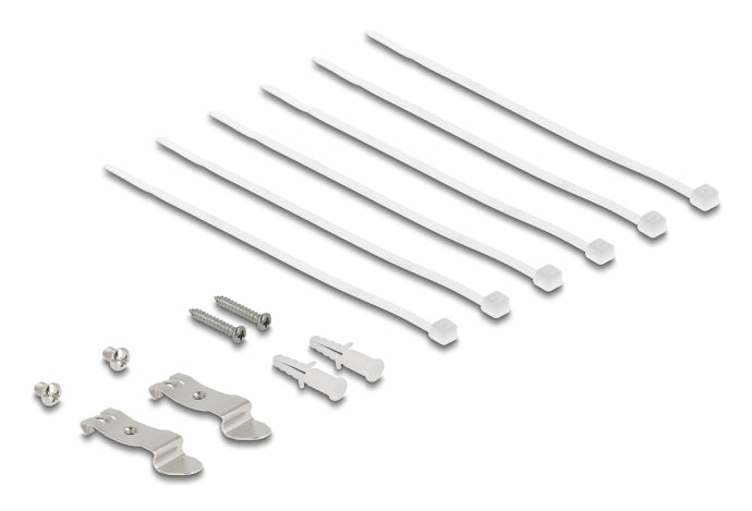 DELOCK Mini Patchpanel – 6 RJ45 Ports, Cat.6A, schwarz