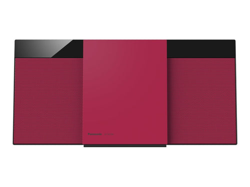 Panasonic Micro HiFi System – DAB+ Radio, Bluetooth, rot