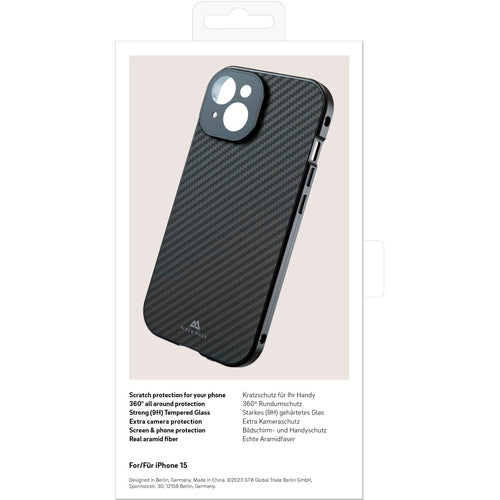 BLACK ROCK 360° Glass Cover – Rundumschutz für iPhone 15