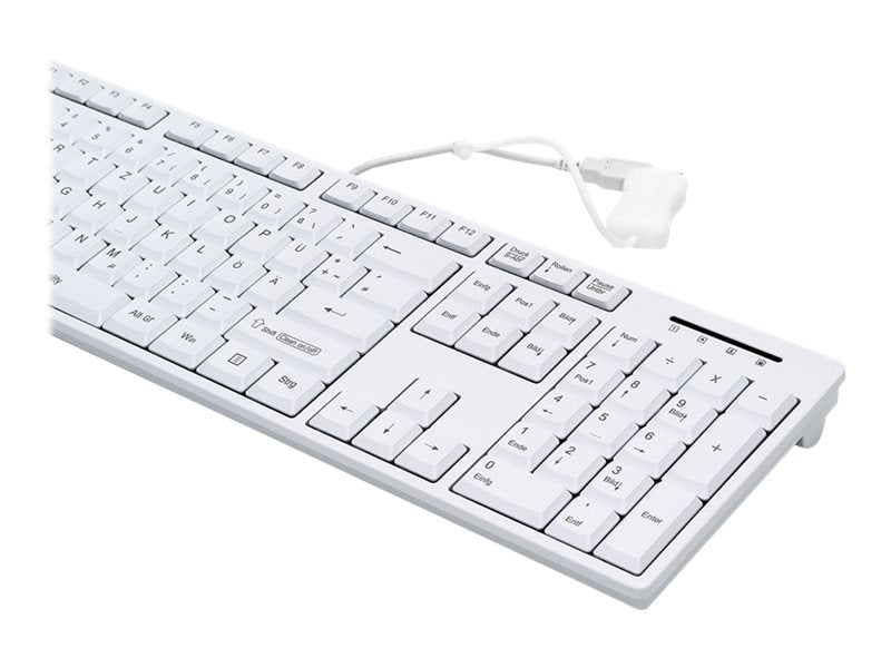 GETT USB-Tastatur – Spritzwassergeschützt, Antimikrobielle Oberfläche