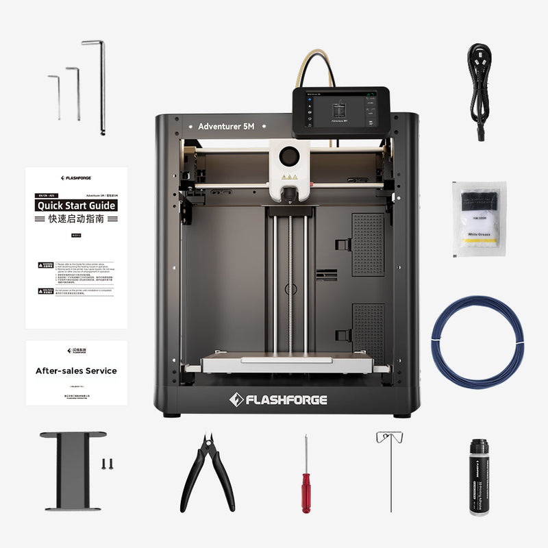 Flashforge 3D-Drucker Adventurer 5M – WLAN, vielseitige Materialien