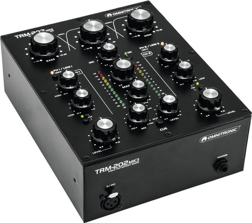 OMNITRONIC DJ Mixer – 2-Kanal für einfache Musiksteuerung