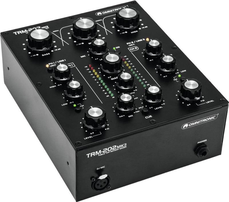 OMNITRONIC DJ Mixer – 2-Kanal für einfache Musiksteuerung