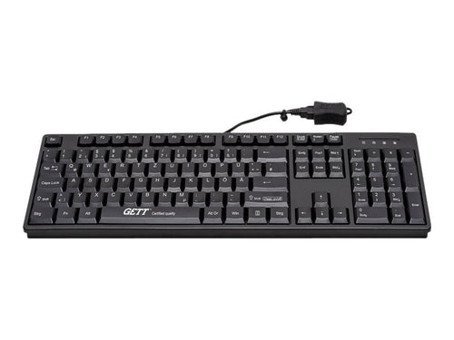 GETT USB-Tastatur – Waschbar, Antimikrobiell, Spritzwassergeschützt