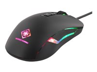 DELTACO Gaming-Maus – Kabelgebunden, 7 Tasten, einstellbare DPI