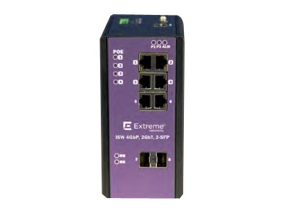 Extreme Networks Gigabit Switch – 4 PoE+ Anschlüsse, VLAN-Unterstützung