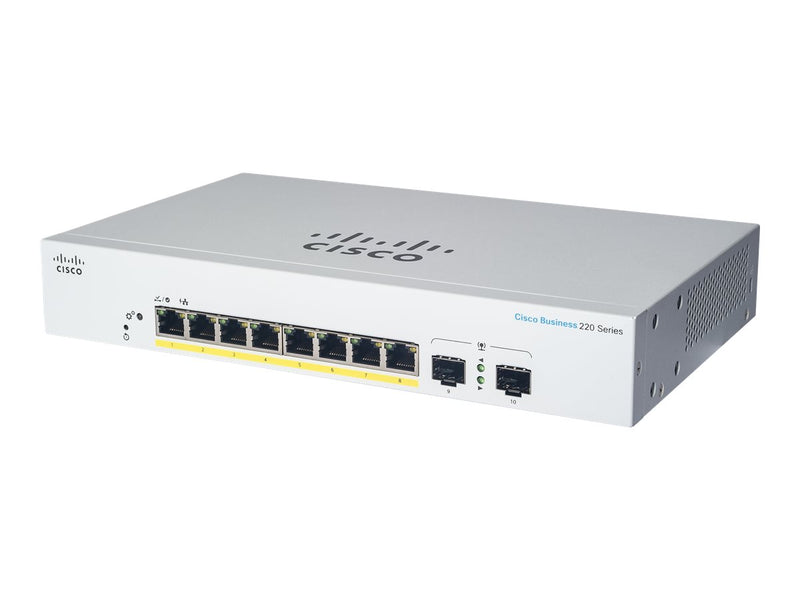Cisco 8-Port Smart Switch – PoE+, Gigabit Ethernet