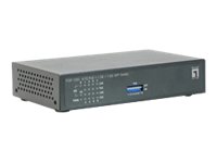 LevelOne Netzwerk-Switch – 8 PoE-Ports, Gigabit-Verbindung