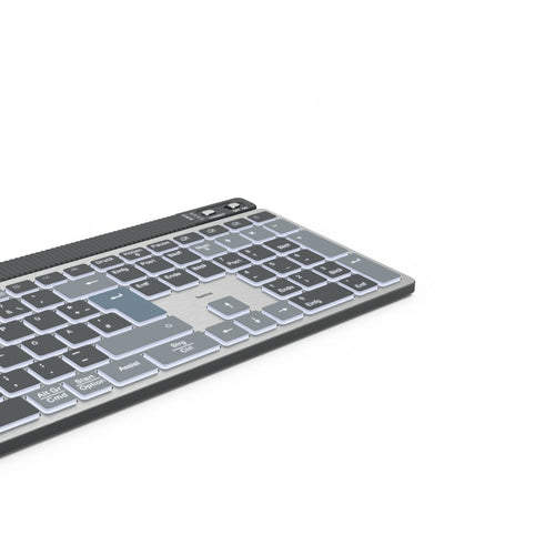 HAMA Kabellose Multi-Device-Tastatur – Beleuchtet, QWERTZ-Layout