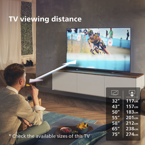 Philips 75" LED Smart-TV – Großes Bild, Streaming leicht gemacht
