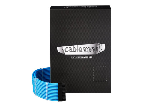 Cablemod Stromkabelkit – Hellblau, flexible ModMesh-Hülle