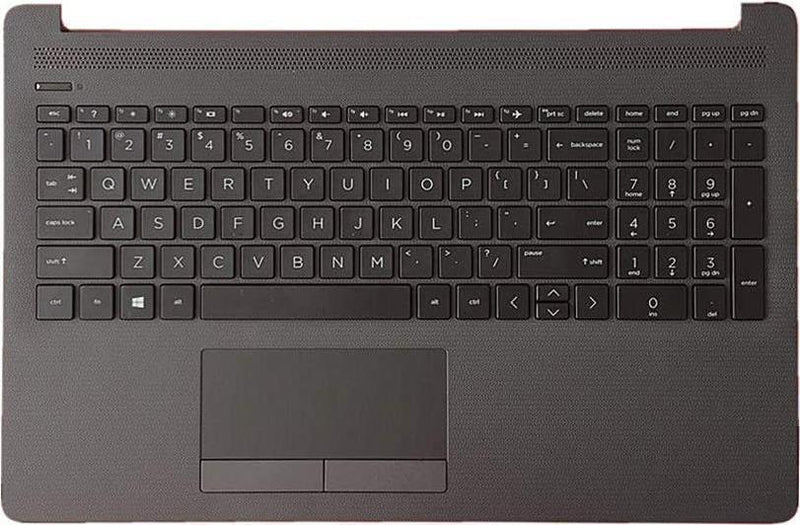 HP Ersatztastatur mit Abdeckung – QWERTY, Italienisch, Jet Black