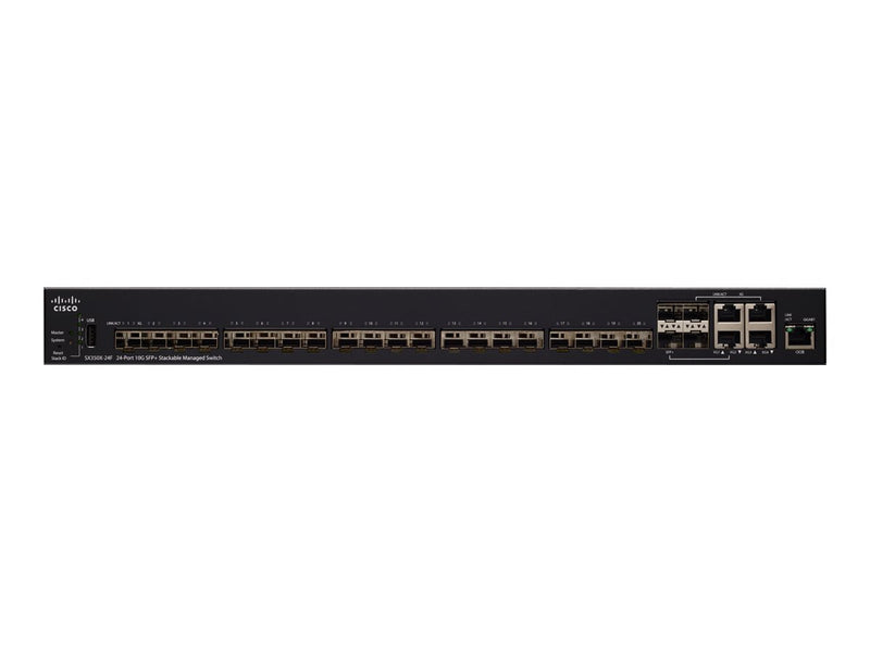 Cisco 24-Port Netzwerk-Switch – Stapelbar, 10 Gigabit Ethernet