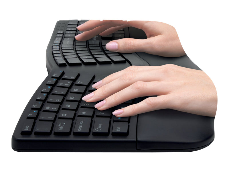 Kensington Ergonomische Tastatur – Kabellos, mit Handauflage