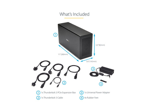 StarTech Thunderbolt 3 Erweiterungsgehäuse – PCIe Slot, DisplayPort