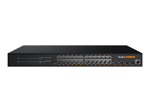 Yealink 24-Port Netzwerk-Switch – PoE+ für effiziente Verwaltung