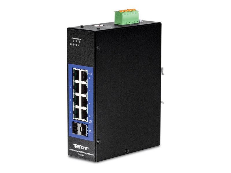 Trendnet 10-Port Switch – Gigabit Ethernet, für industrielle Anwendungen
