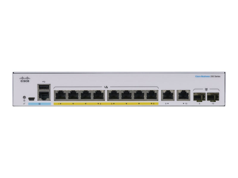 Cisco Smart Switch – 8 Ports, PoE+ für kleine Netzwerke