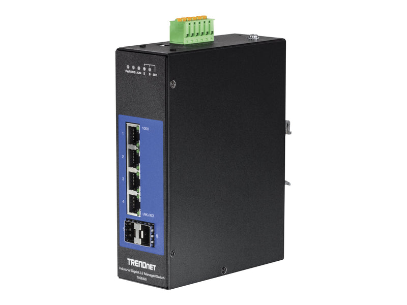 Trendnet 6-Port Switch – Gigabit Ethernet, für DIN-Schiene