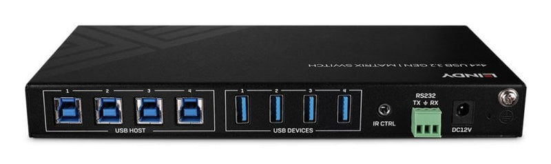 Lindy USB-Schalter – 4 Geräte gleichzeitig verbinden