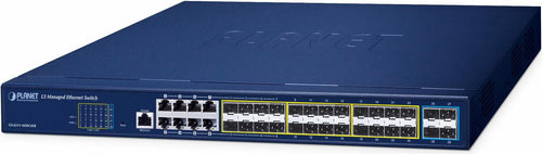 Planet Technology 16-Port Switch – Redundante Stromversorgung, Web-Management