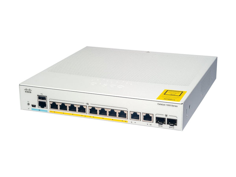 Cisco Netzwerk-Switch – 8 Ports, PoE+ für kleine Unternehmen