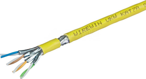 Wirewin Netzwerkkabel – 500 m, Cat7a, gelb