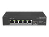 Hikvision Smart Switch – 4 PoE-Anschlüsse, DIN-Schienen-Montage