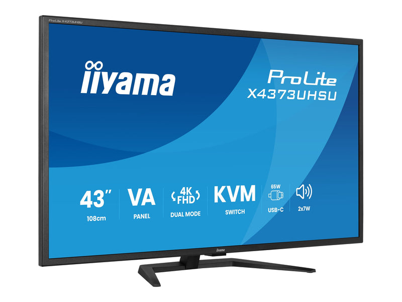 Iiyama 43" 4K Monitor – HDR10, USB-C-Hub