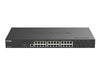 D-Link Netzwerk-Switch – 24 PoE-Ports, 4 schnelle Glasfaser-Ports