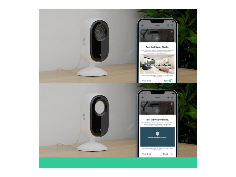 Arlo 2K Indoor-Kamera 2er-Set – WLAN, Zweiwege-Audio