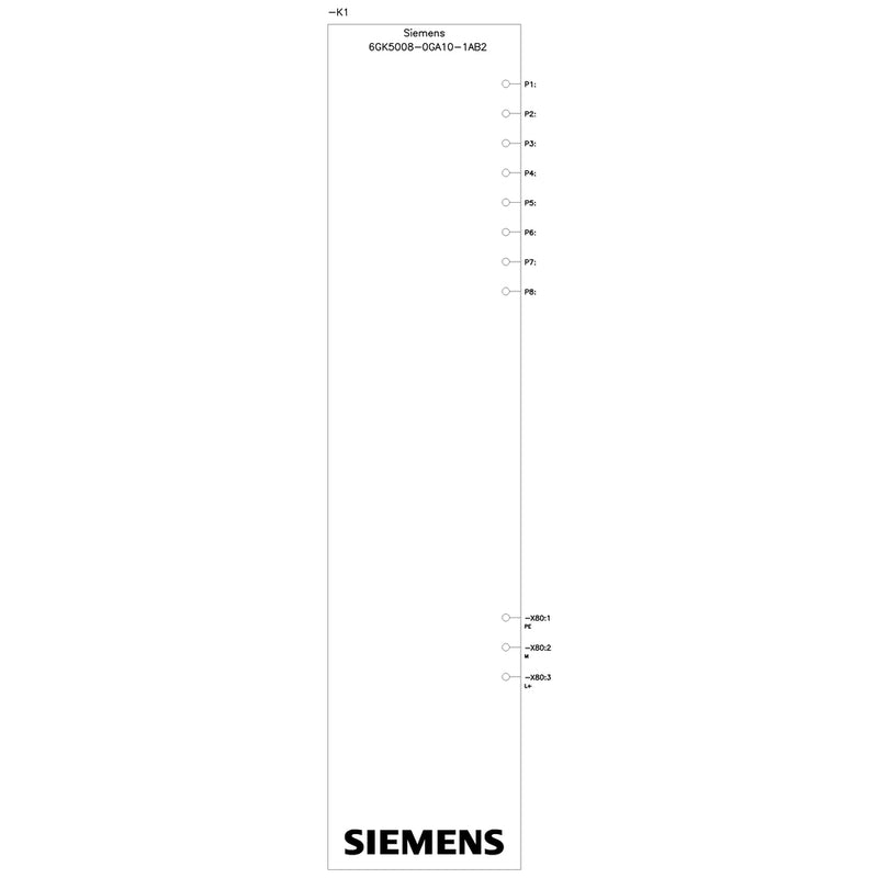 Siemens Netzwerk-Switch – 8 Anschlüsse, Gigabit Ethernet