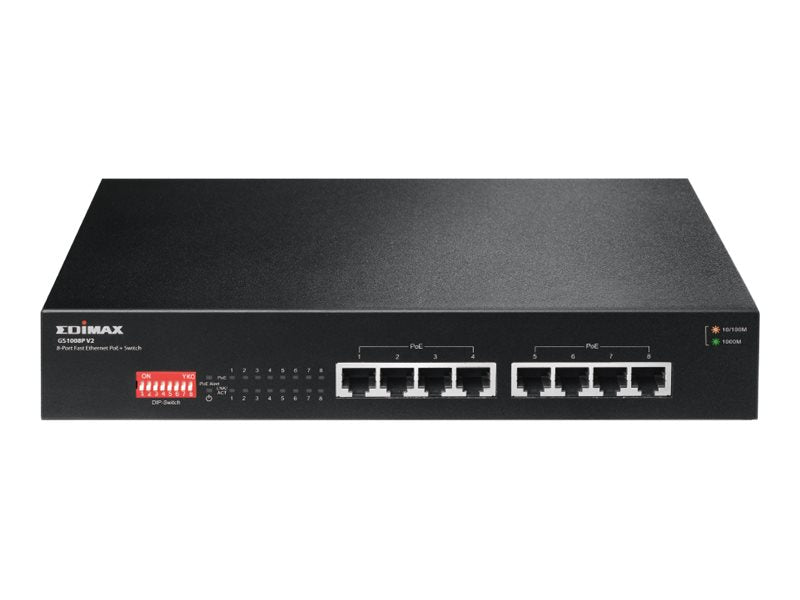 Edimax 8-Port Gigabit Switch – PoE für einfache Netzwerkverbindungen
